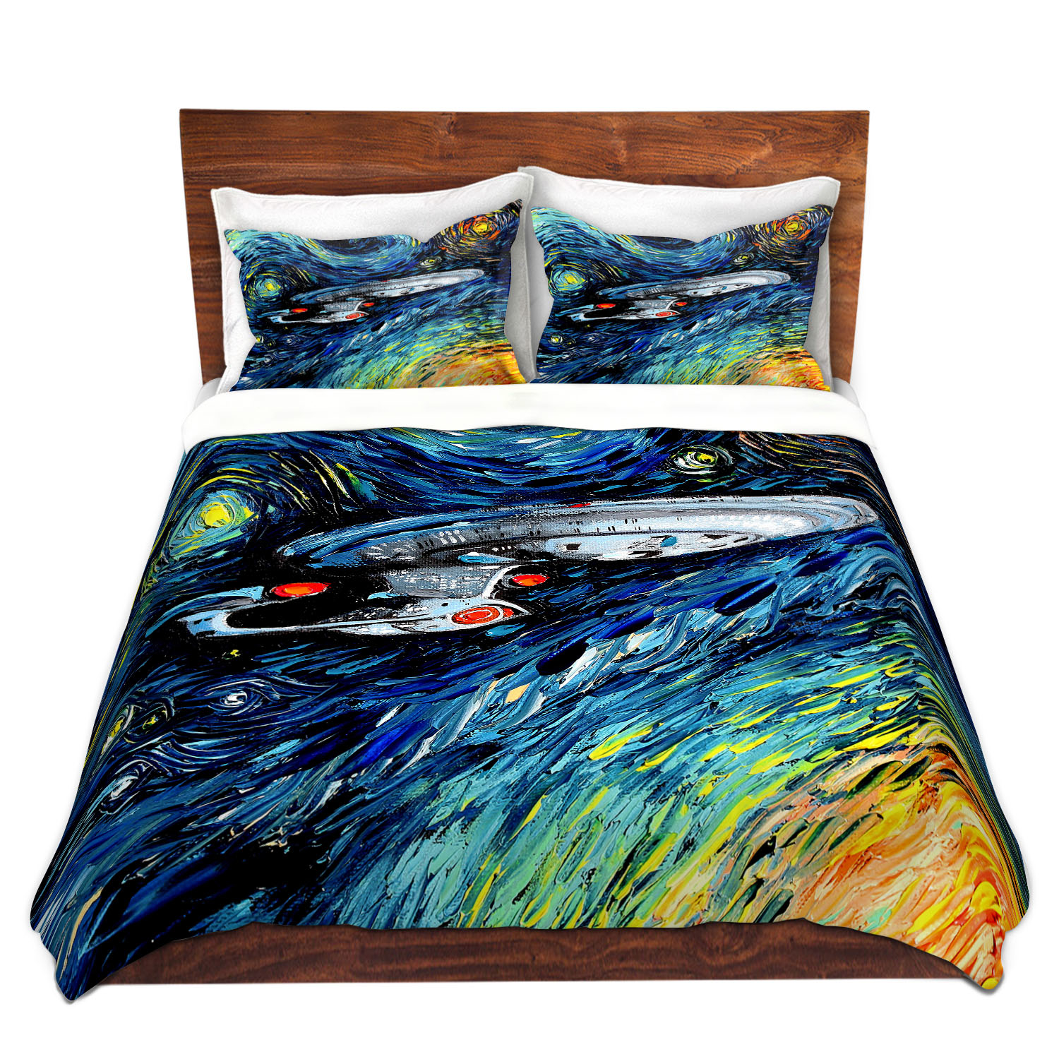 Dianoche Microfiber Duvet Covers By Aja Ann - Van Gogh Star Trek Painting