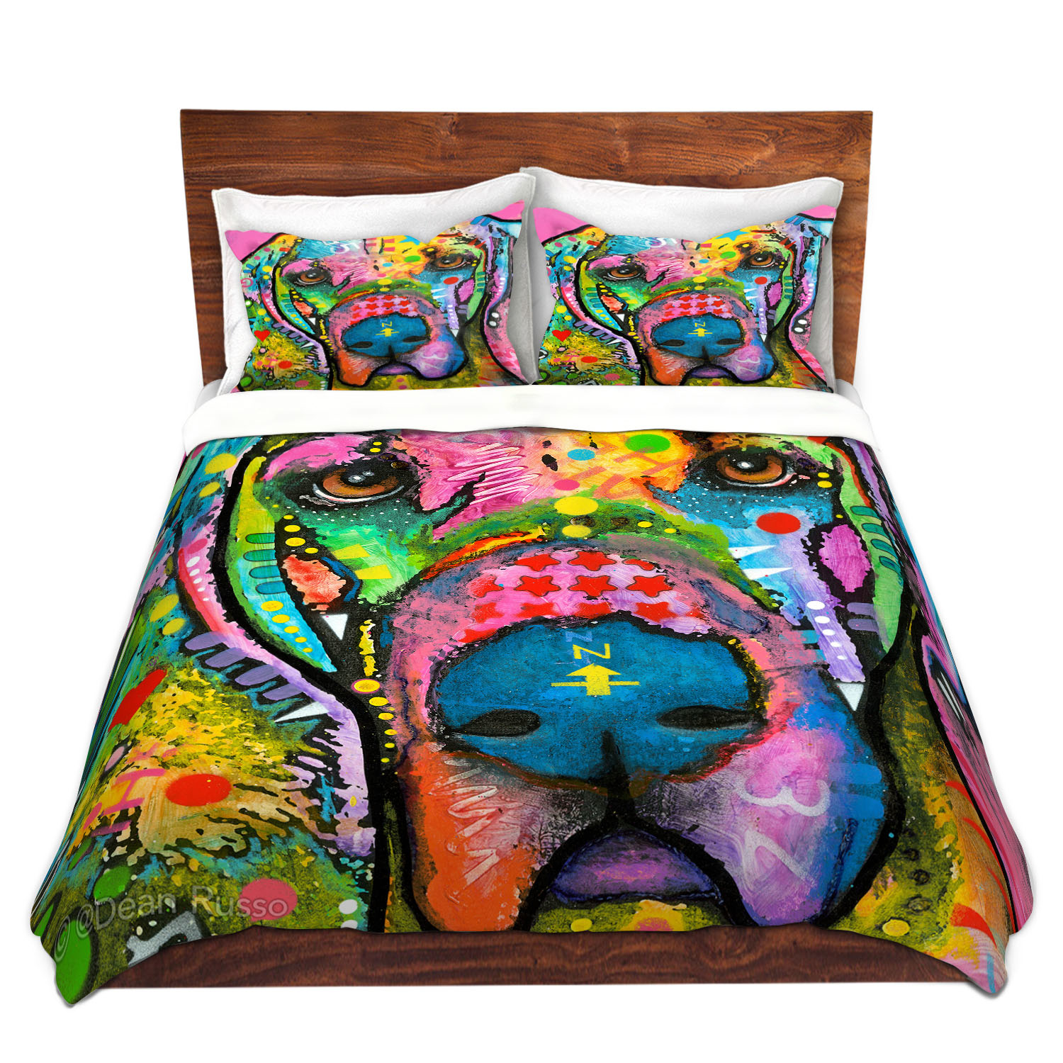 Dianoche Microfiber Duvet Covers By Dean Russo - Blood Hound Dog