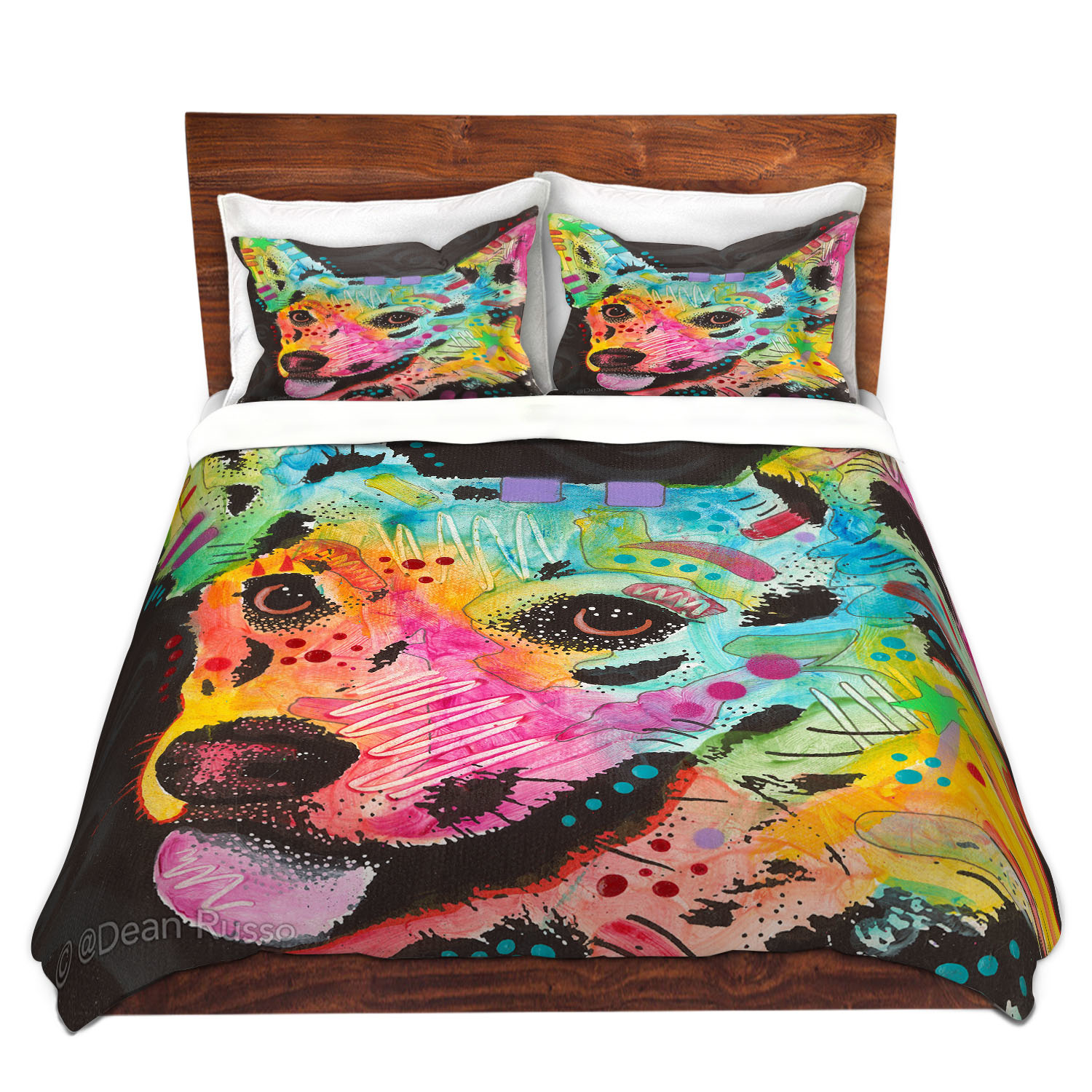 Dianoche Microfiber Duvet Covers By Dean Russo - Collie Dog 4