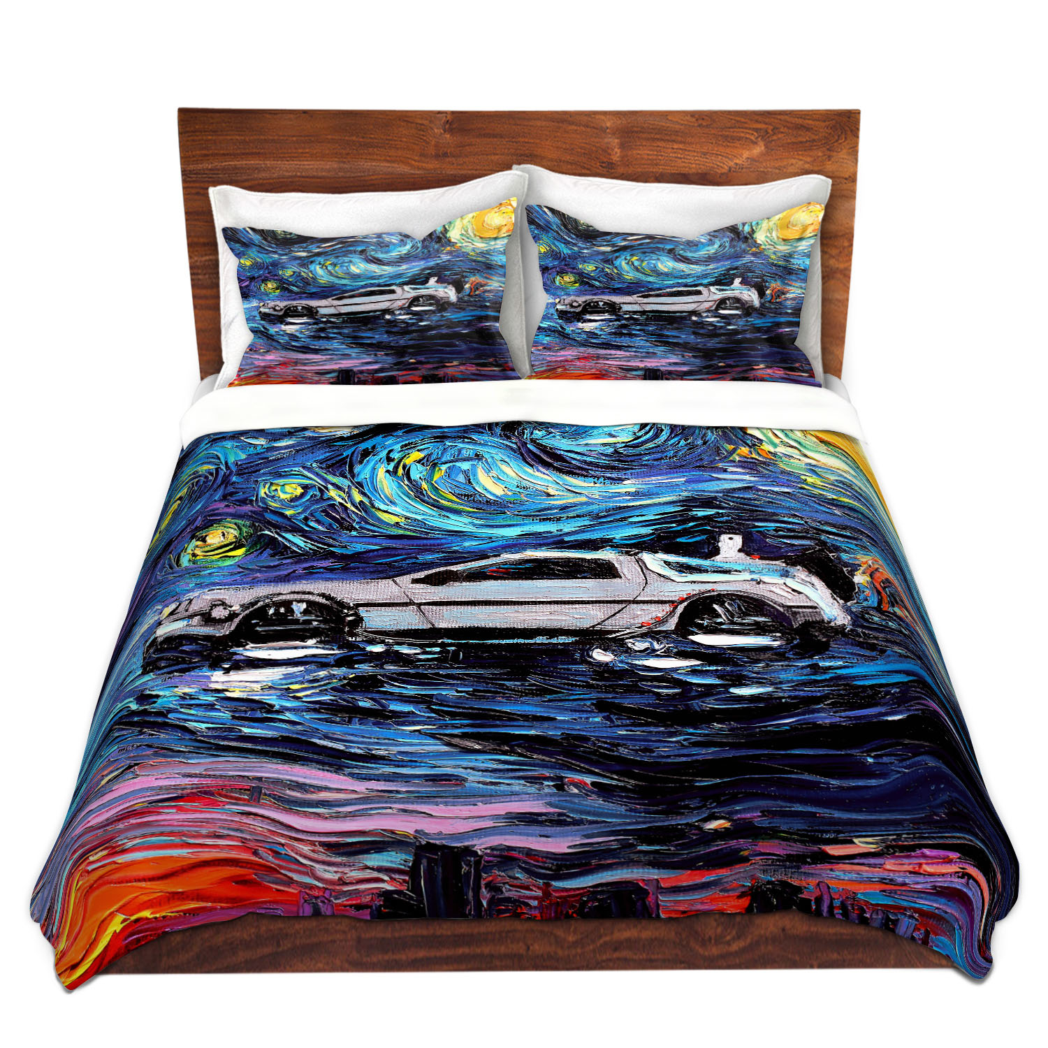 Dianoche Microfiber Duvet Covers By Aja Ann - Van Gogh Back To The Future