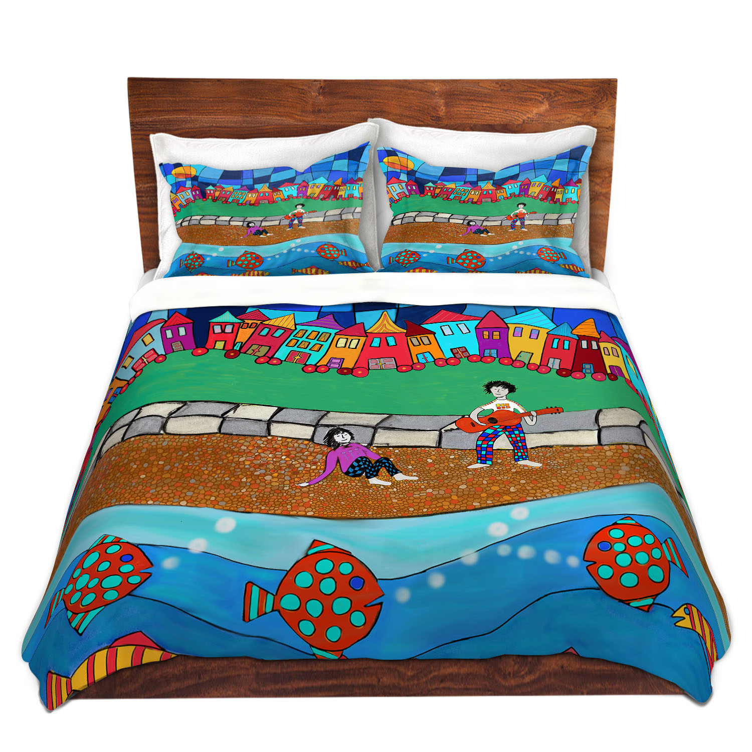 Dianoche Microfiber Duvet Covers By Dora Ficher - Sitting By The Beach