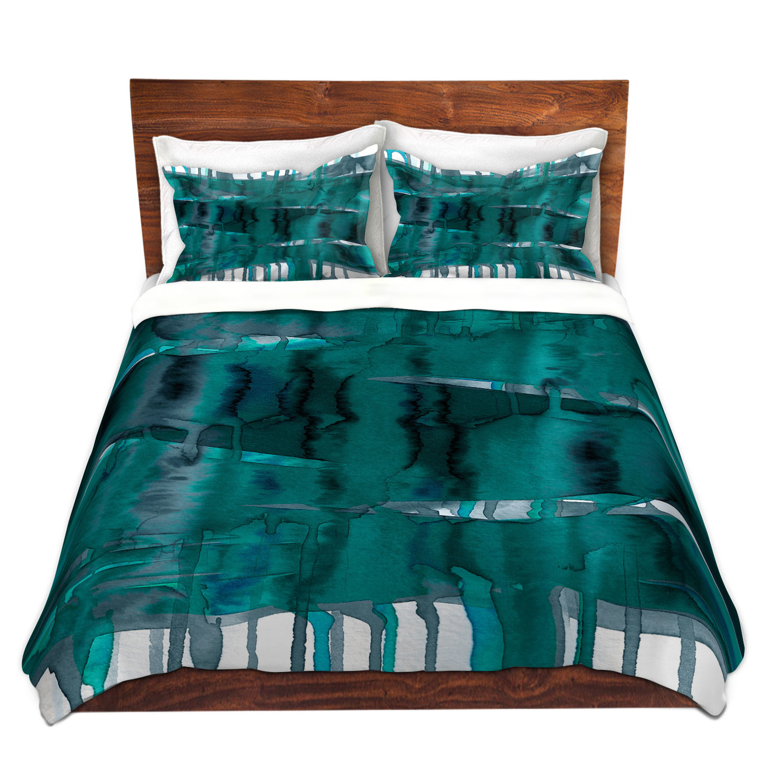 Dianoche Microfiber Duvet Covers By Julia Di Sano - Balancing Act Teal