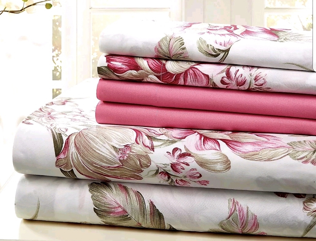 Bed Sheet 6 Piece Sheet Set Hotel Luxury Bed Sheets Extra Soft Deep Pocket Wrinkle Free - Twin