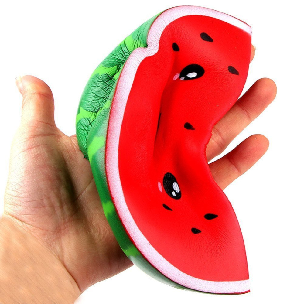 Cute Watermelon Shape Anti-stress Slow Rising Stress Relief Kids Squeeze Toy