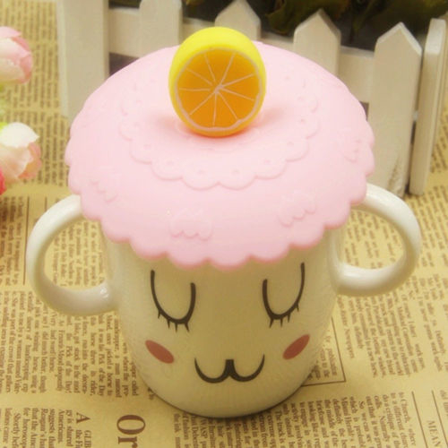 6 Pcs Silicone Cup Lids Cartoon Silicone Glass Cup Cover Cute Animal Coffee Tea Mug Cover Reusable Anti-dust Cup Lids for Mugs Hot Drink Cup Lids