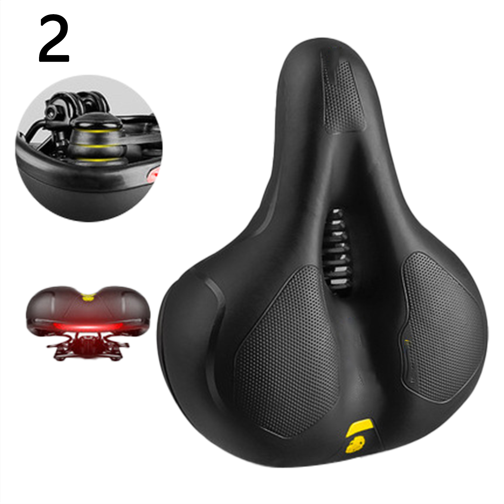 Comfort Breathable Bike Saddle Bicycle Cycling Seat Men Women Wide Cushion Pads 