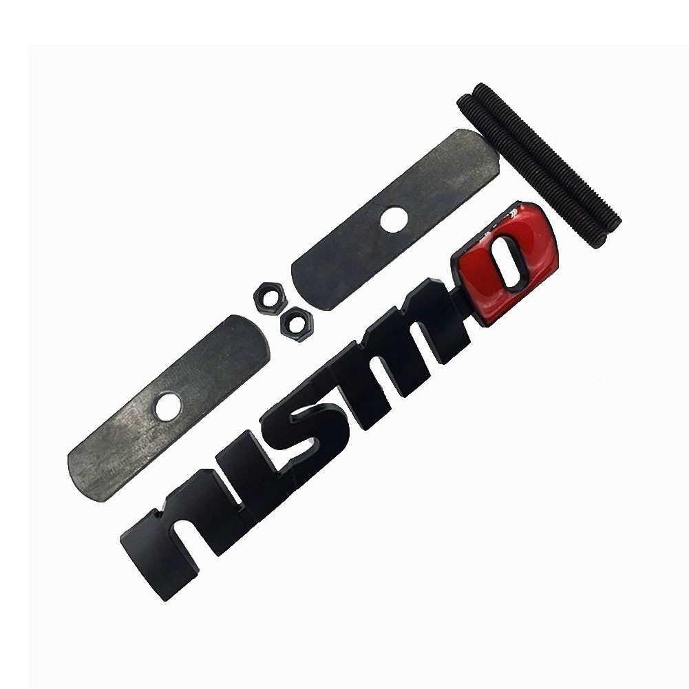 NISMO Letter Auto Car-Styling Metal Sticker Front Grille Badge Emblem Decoration - black, stickers