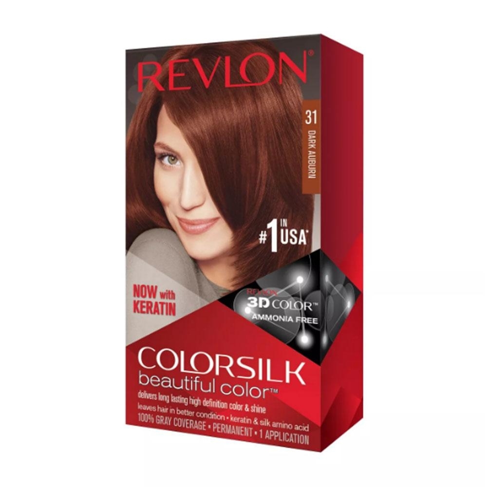 Revlon Colorsilk Beautiful Permanent Hair Color, Dark Auburn