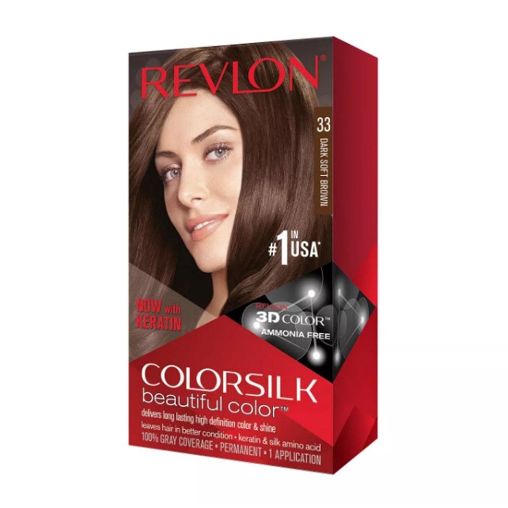 Revlon Colorsilk Beautiful Permanent Hair Color, Dark Soft Brown