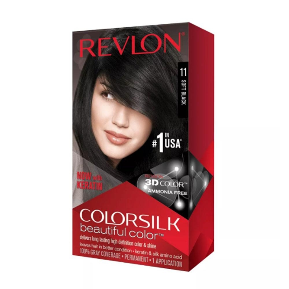 Revlon Colorsilk Beautiful Permanent Hair Color, Soft Black