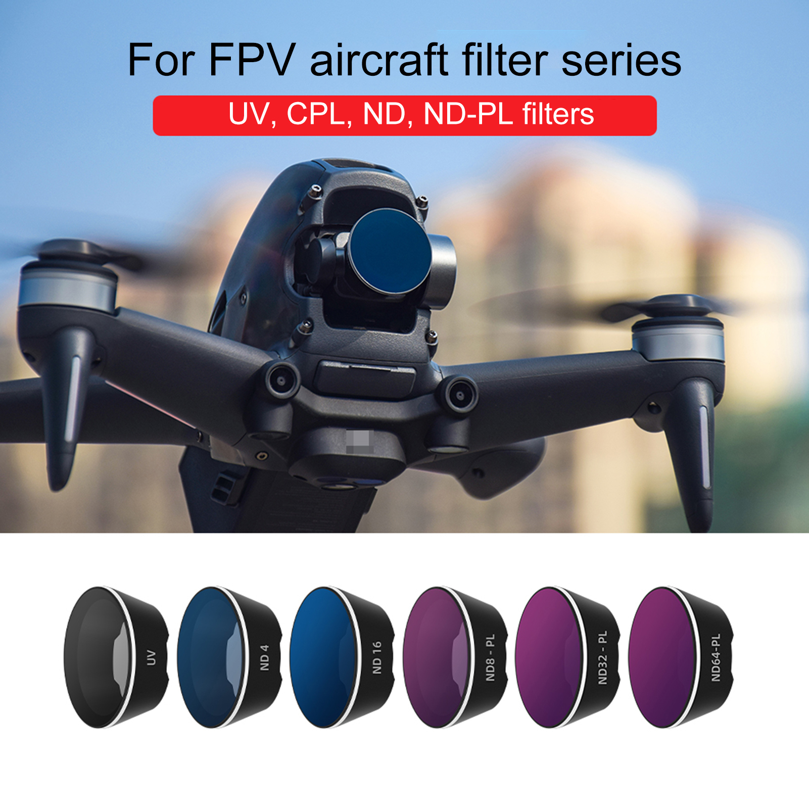 ND Dimming UV Protection CPL Polarizer Filter Lens Drone Accessories for DJI FPV Combo - uv