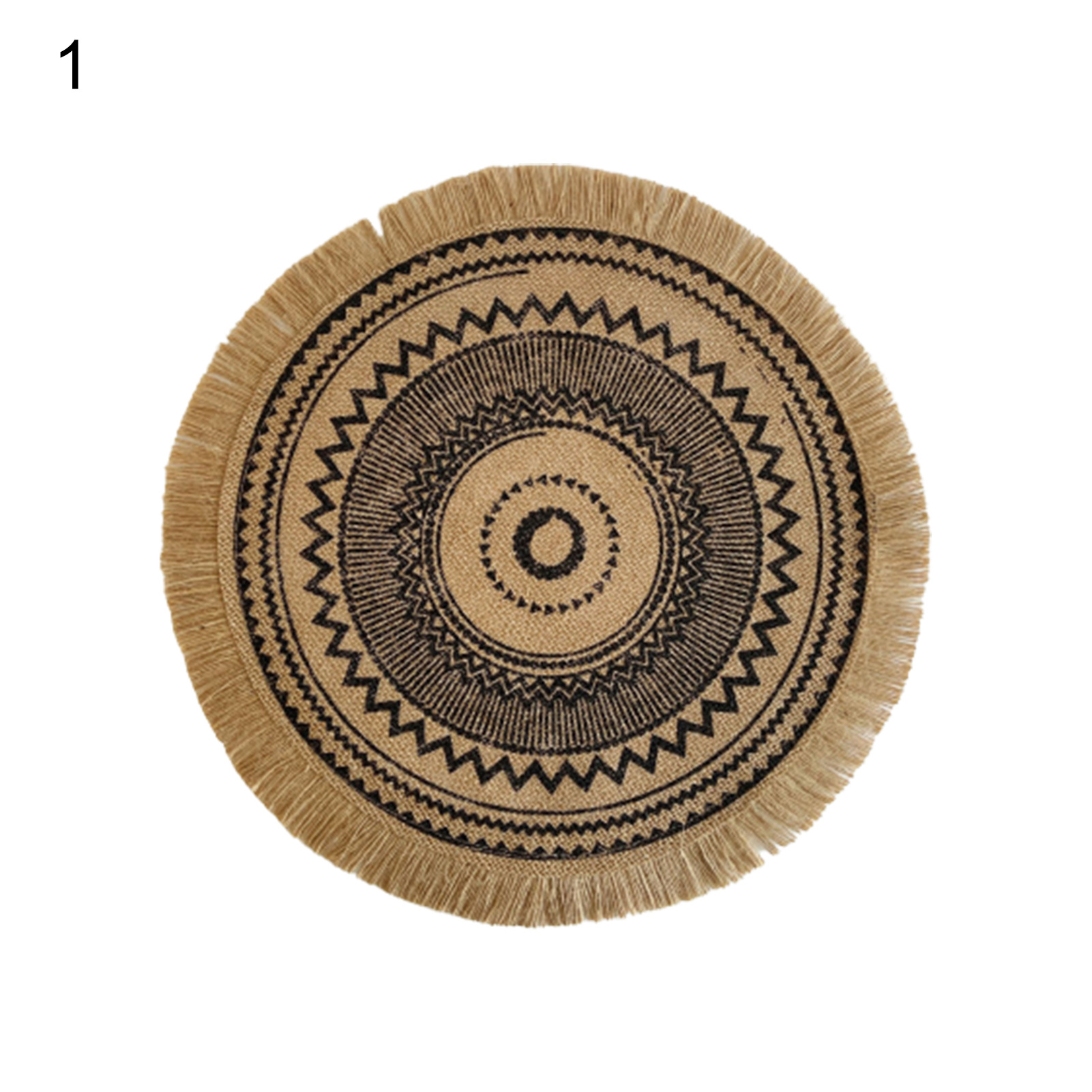 Round Weaving Anti-hot Dinnerware Cup Mat  Pad Non-slip Placemat Table Decor S