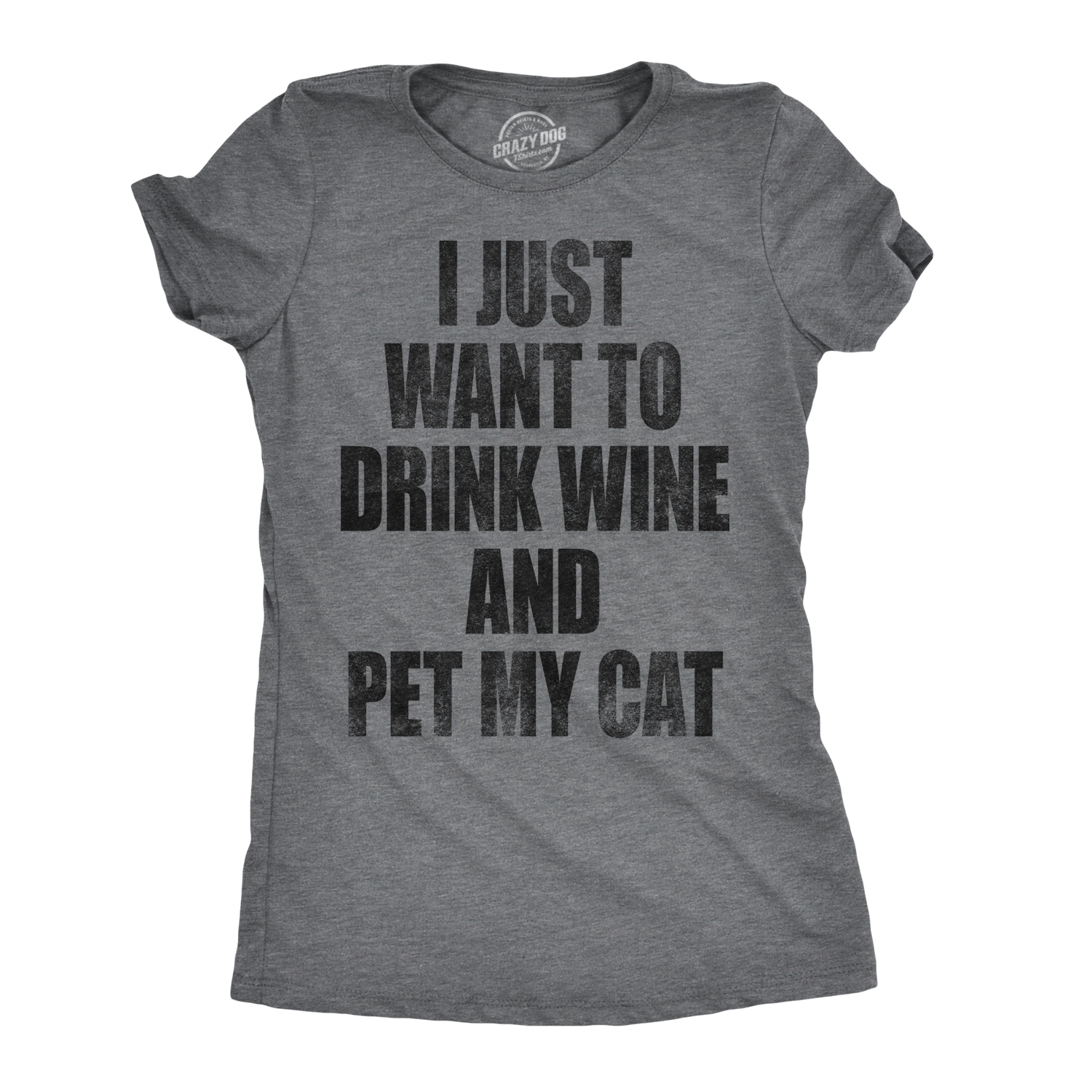 Funny Novelty Tops T-Shirt Womens tee TShirt Wine Rescue Dogs 