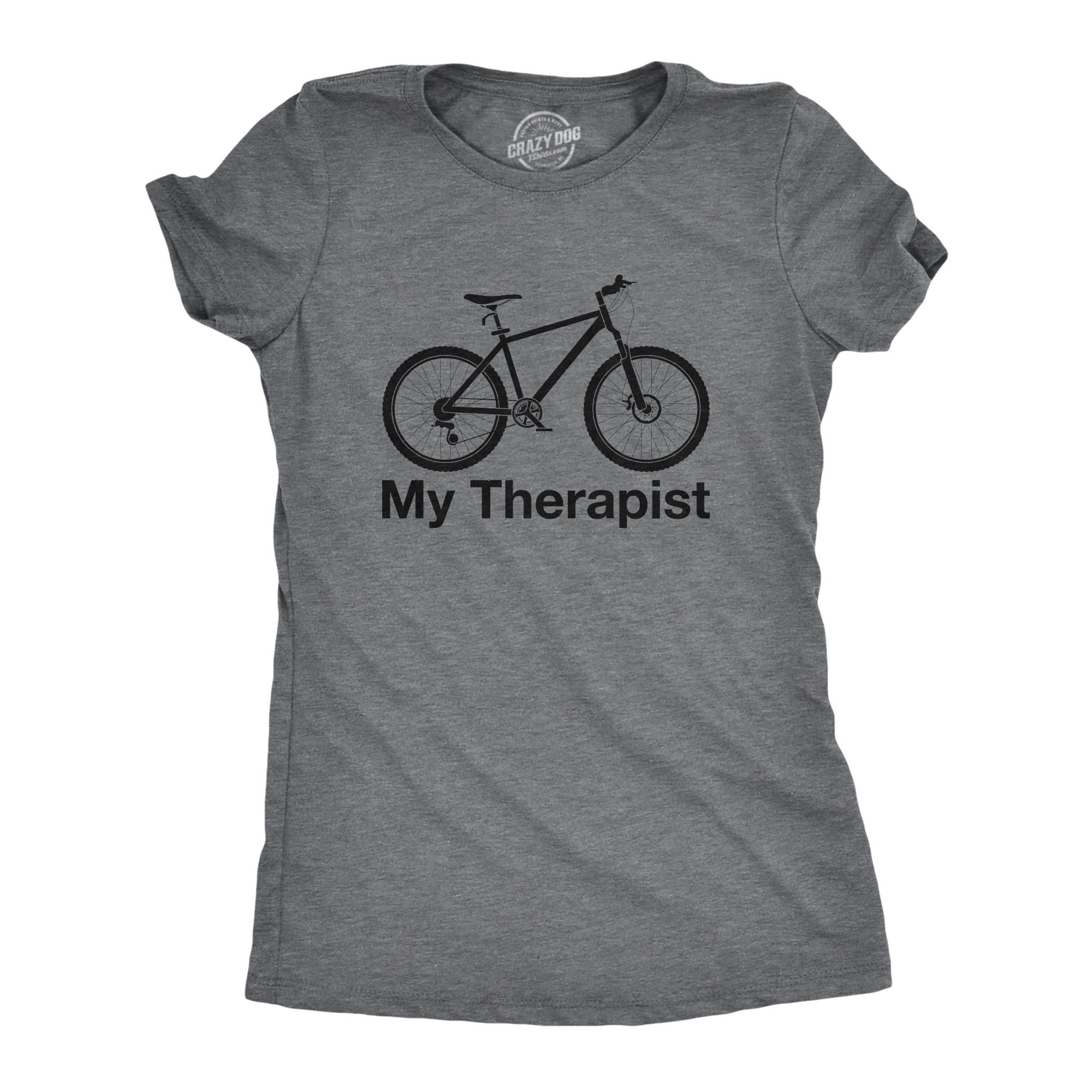 My Therapist Cycling Motivation Mens Short Sleeve New Cotton Black T-shirt