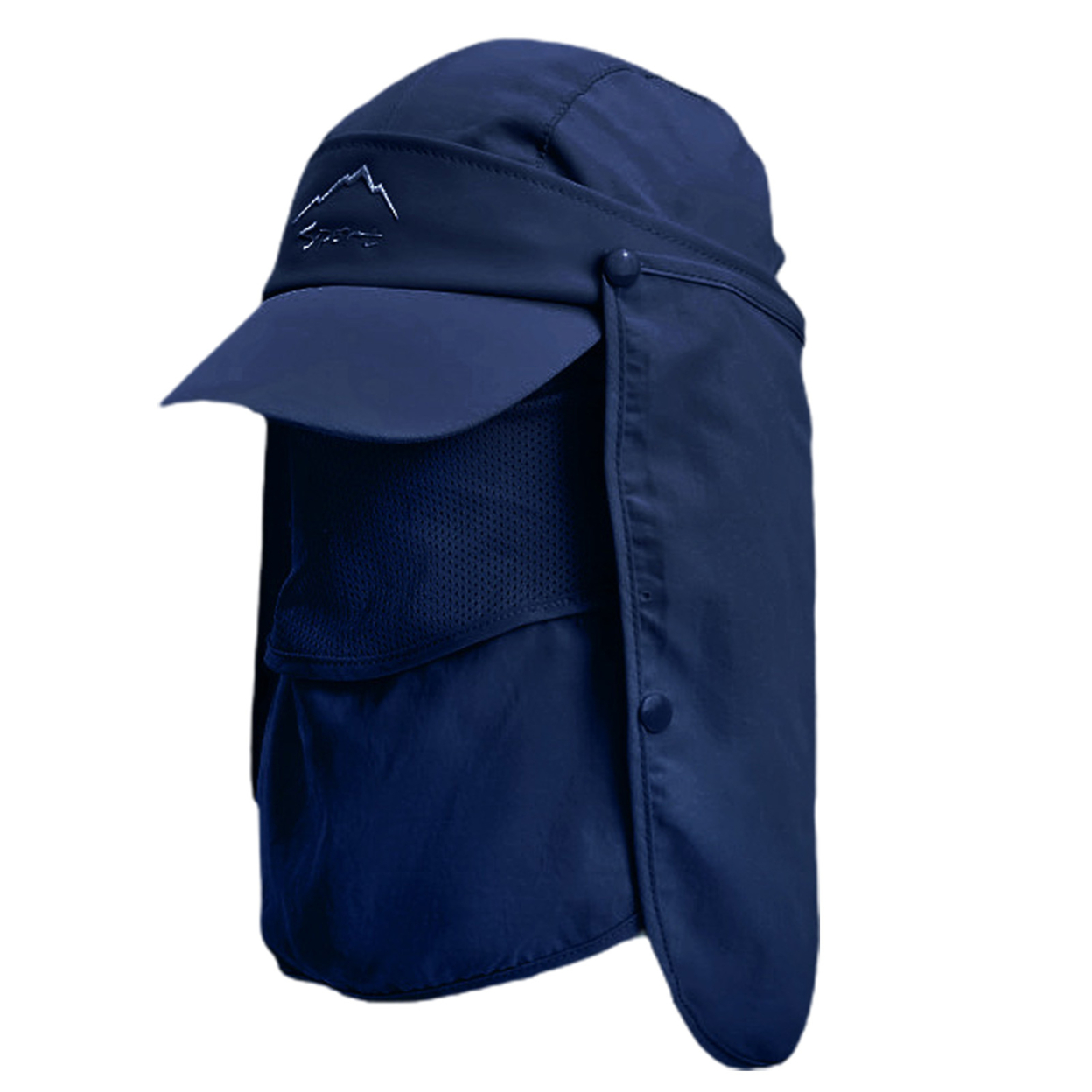 Men's Outdoor Protection UV-proof Windproof Fishing Cap Neck Face Flap Hat SJP 