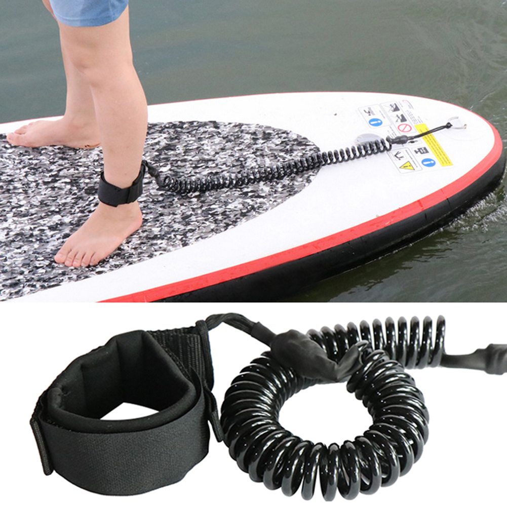 10ft Surfing Ankle Leash SUPs Elastische Kordel Bein Seil Verstellbare 