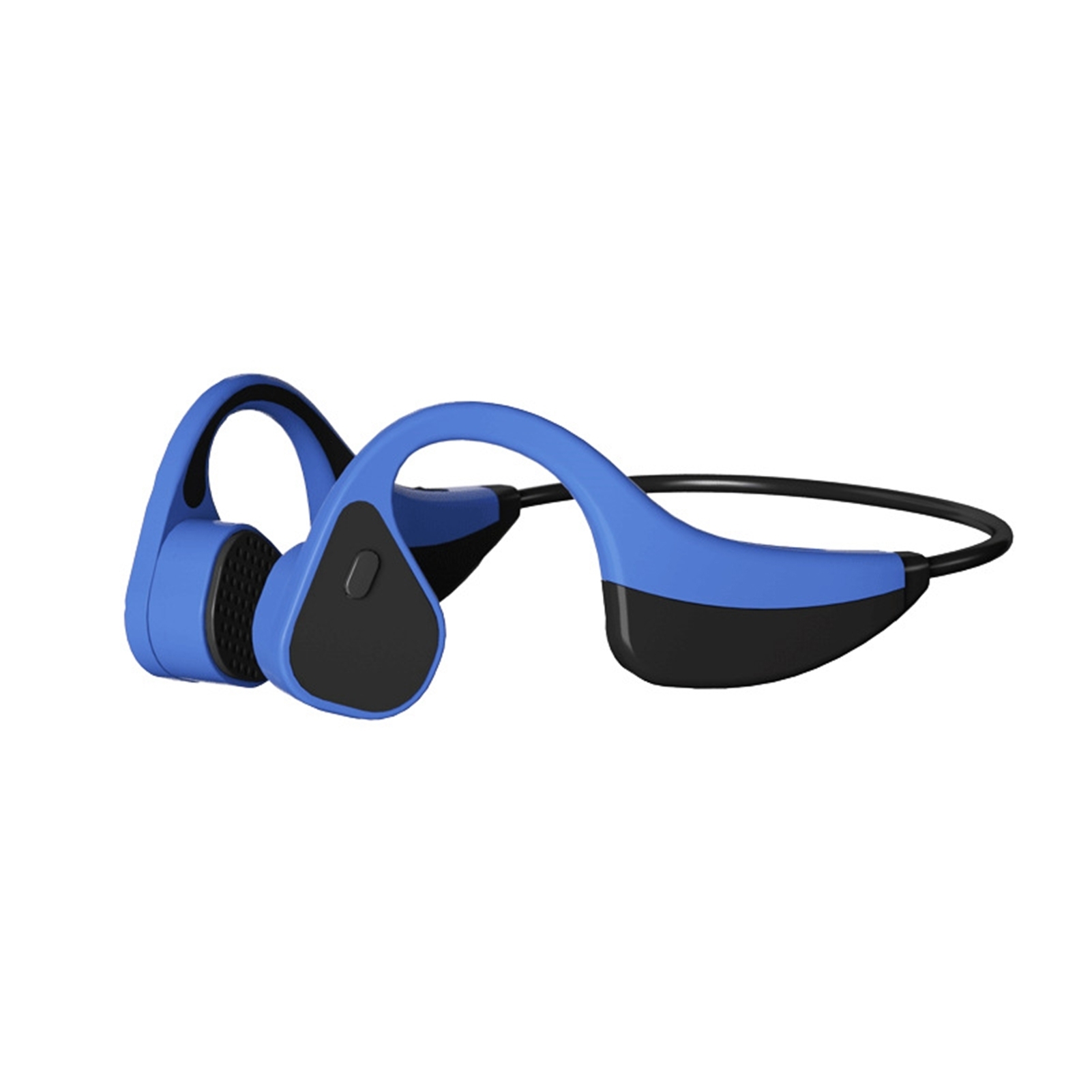 K8 Bluetooth-compatible Headphone Open Ear IP67 Waterproof ABS BT5.0 Bone Conduction Earphone Headset for Running - blue