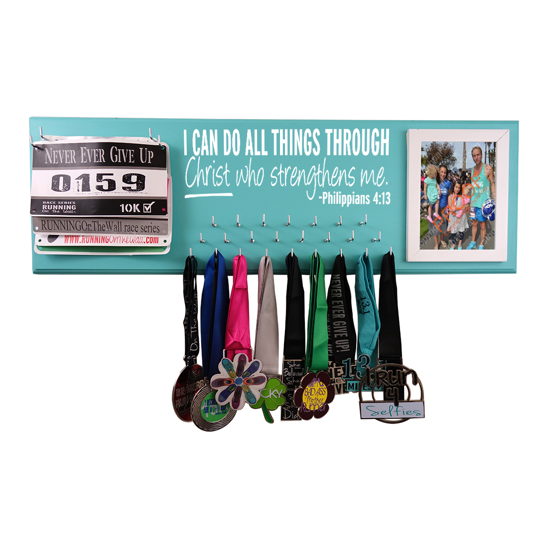 Athletic Sport and Runner Race Bib and Medal Display 10 Bib/photo Bags INCLUDED 