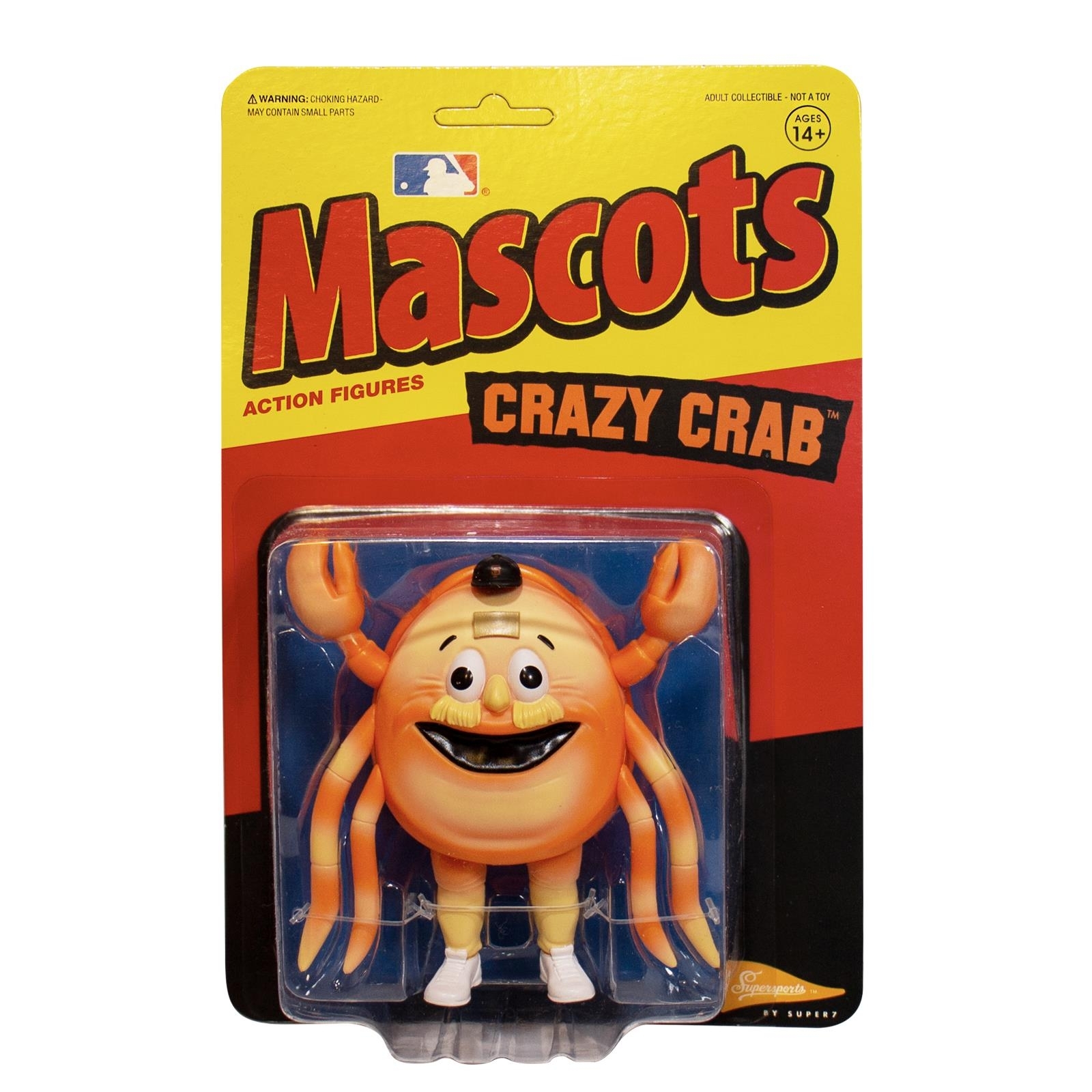 MLB Crazy Crab Mascots San Francisco Giants Reaction Action Figure Collectable Super7